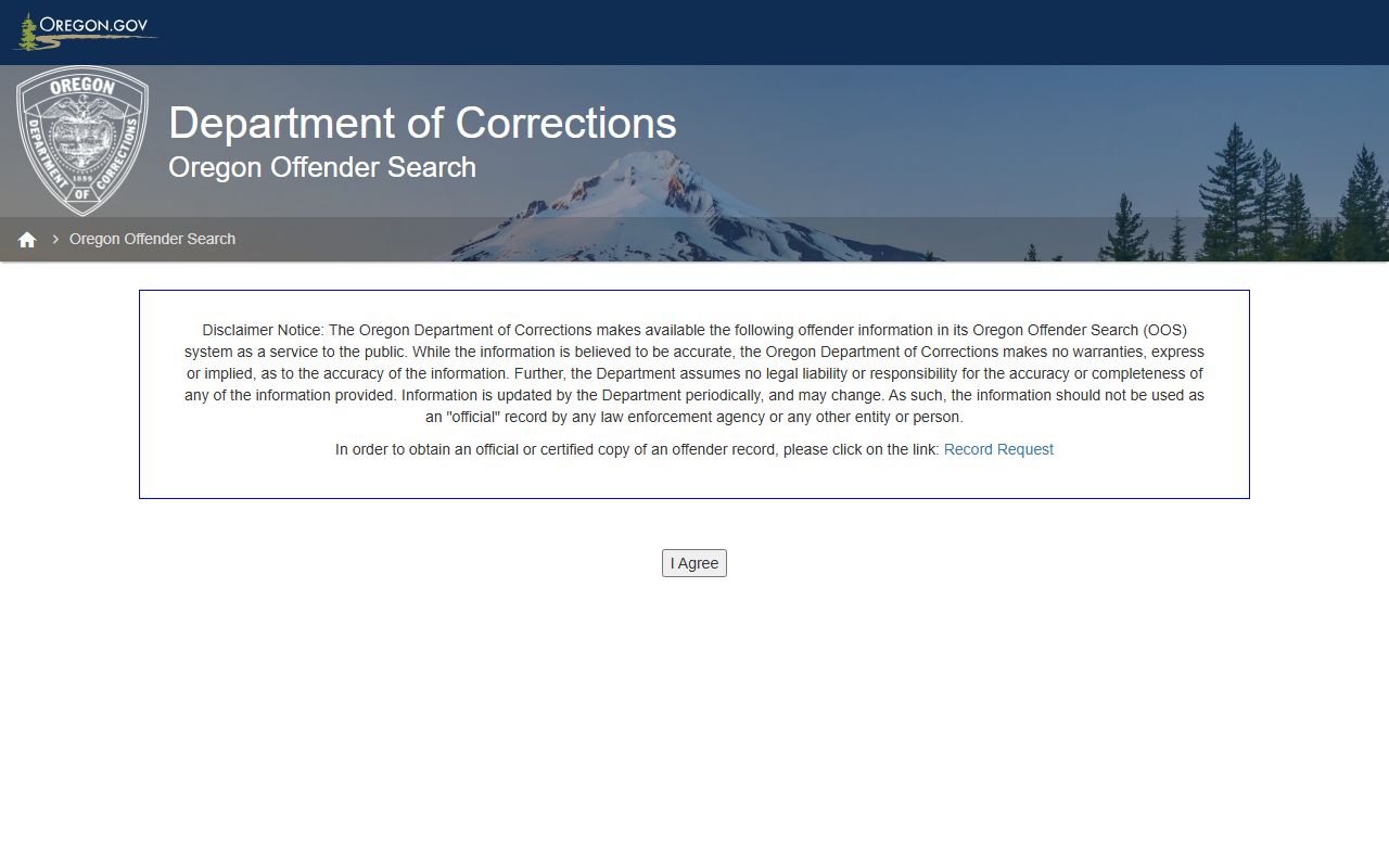 Crook County arrest records Oregon DOC offender search