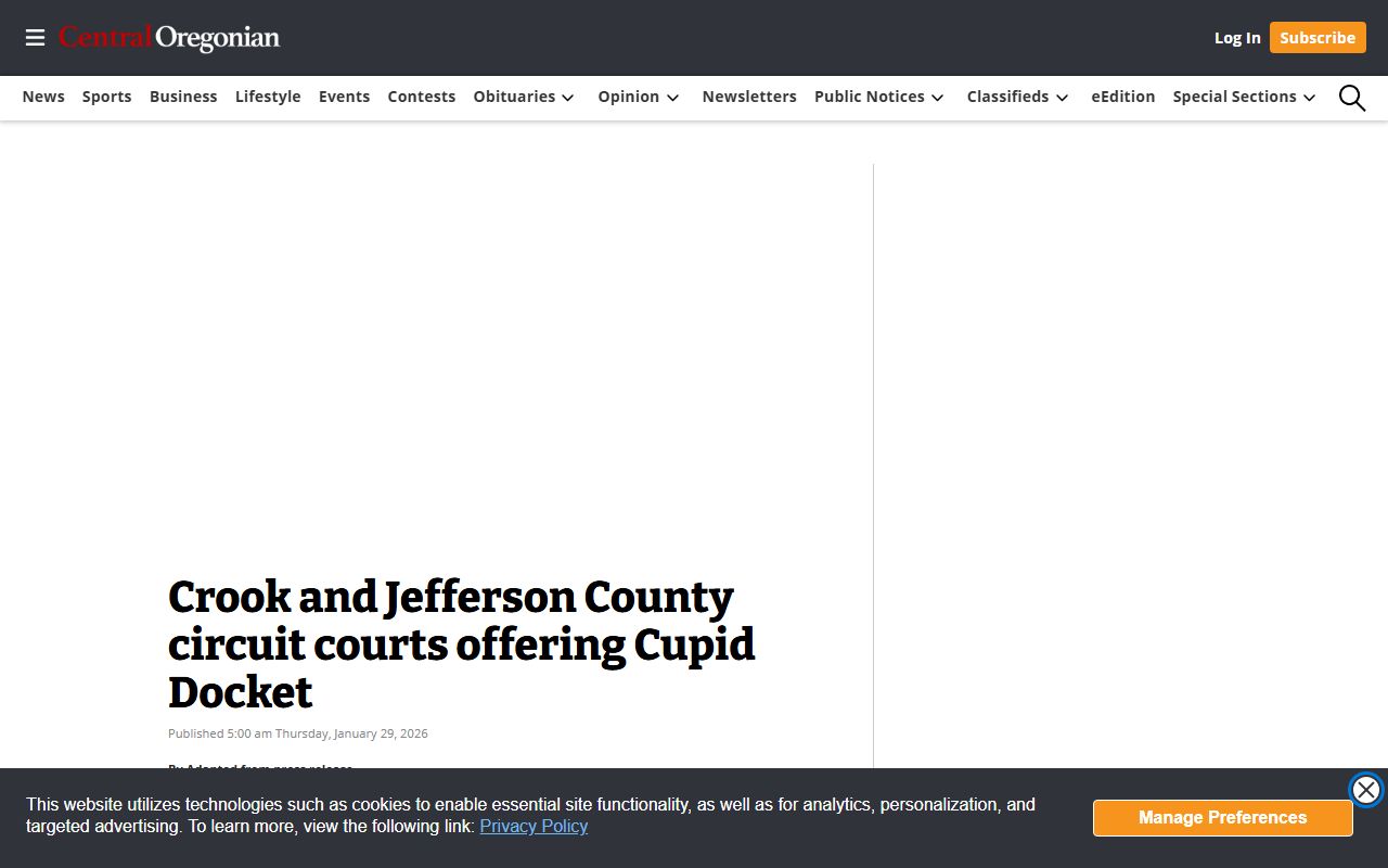 Crook County inmate records local court news source